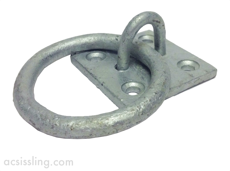 515 Chain Ring On Plate 50x50mm Galvanised 