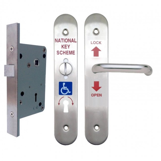 Morgan ACL500 Disabled Toilet Lockset SSS Double Handed (NKS / RADAR Key Scheme) 