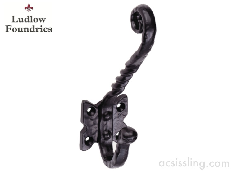 Ludlow Foundries LF5526 Hat and Coat Hook Black Antique 