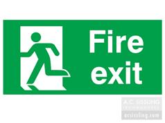 Fire Exit / Running Man Left Signs  