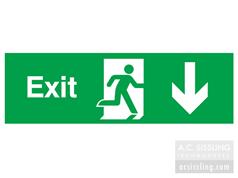  Exit / Running Man/ Arrow Down Signs  