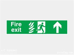 Fire Exit / Running Man / Arrow Up Signs  