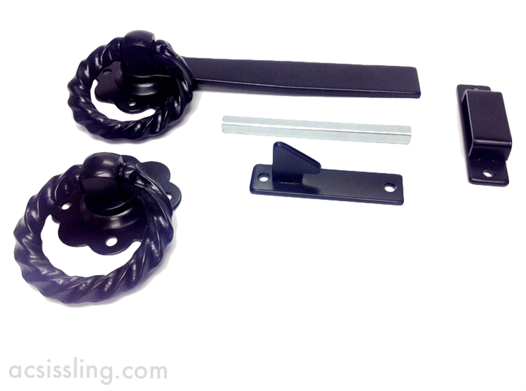 1137 Twist Ring Latch Black 178mm  7 Ins Black 