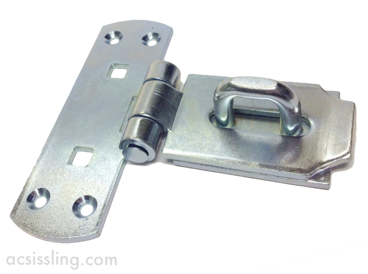 HS146 VerticaL Hasp & Staple Galvanised  152mm 6 Ins 