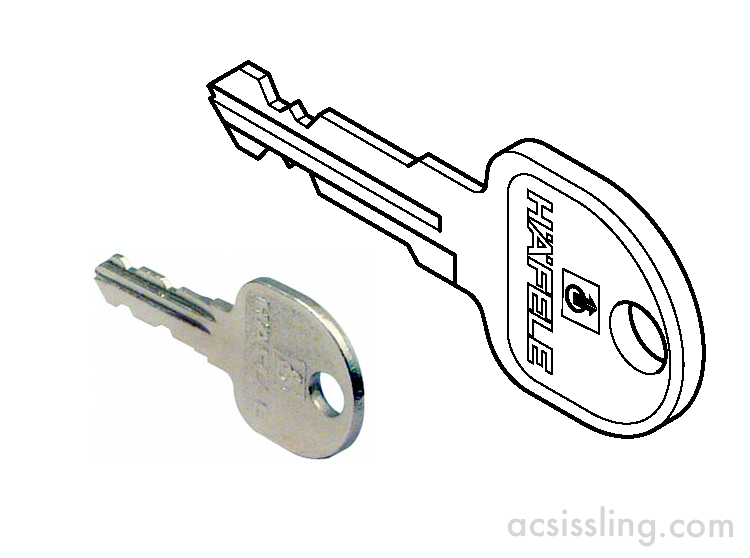 Hafele 210.11.090 Symo 3000 Removal Key 