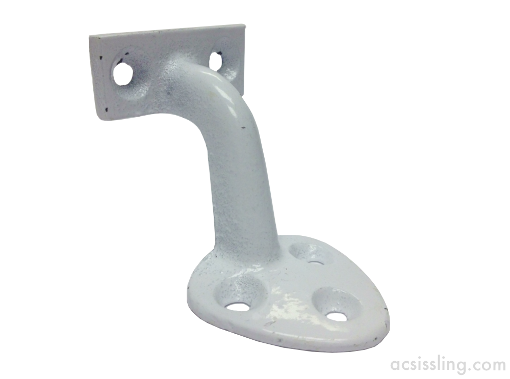 $ 232 Cast Handrail Brackt   White 57mm  