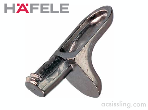 Hafele 282.24.710 Metal Plug-In Shelf Support 5mm NP 