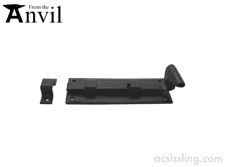 From The Anvil 33015 P/Coat Door Bolt 6' Straight Black 