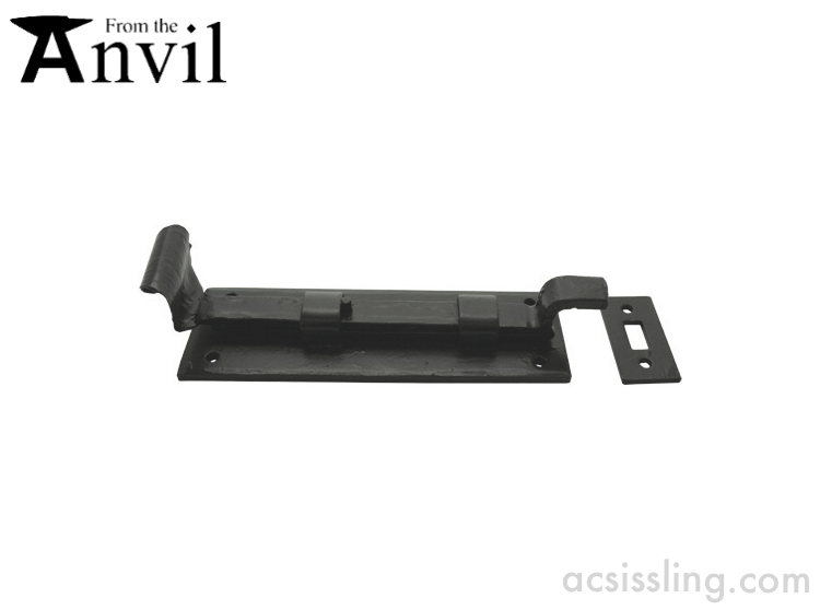 From The Anvil 33016 P/Coat Door Bolt 6' Cranked Black 
