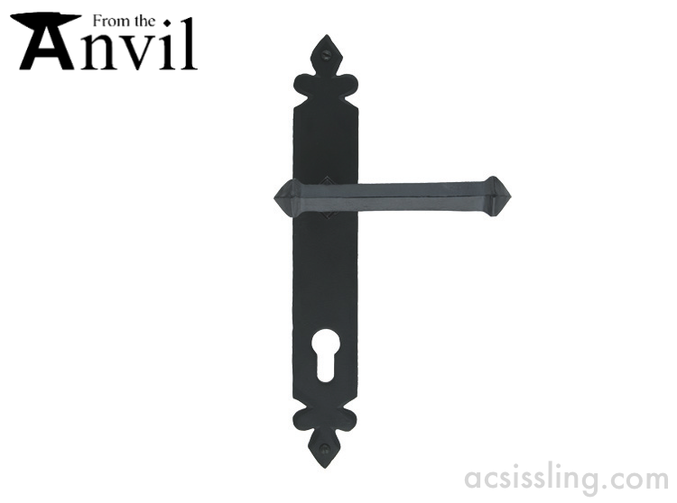 From The Anvil 33172 Tudor Euro Espagnolette  92mm centre Black Black