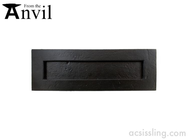 From The Anvil 33226 Letter Plate Letter Plate Powder Coated  Black 
