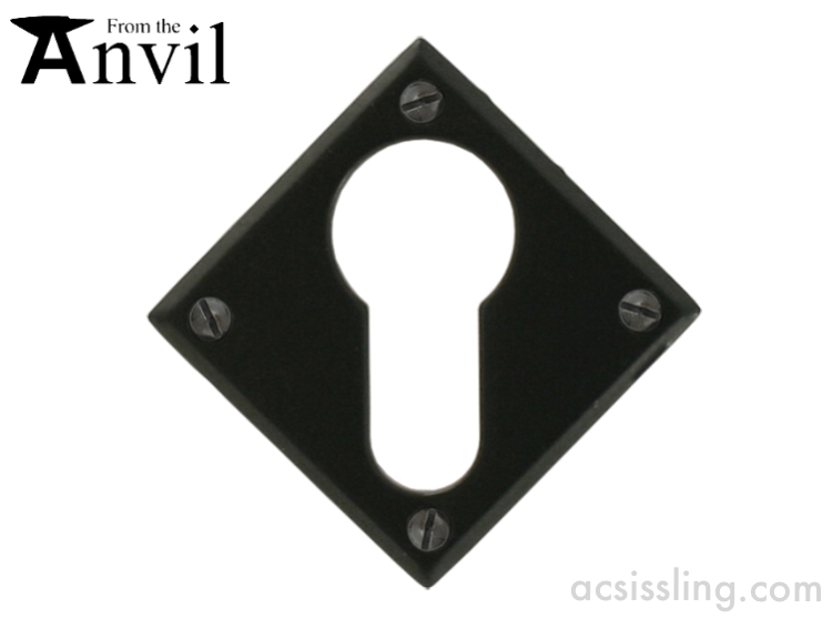 From The Anvil 33236 P/Coat Diamond Euro Escutcheon Black 