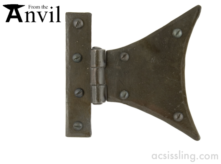 From The Anvil 33259 Half Butterfly Hinge 3" x 3"  Wax 
