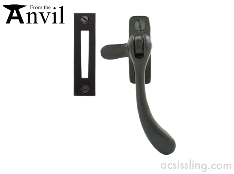 From The Anvil 33290 Powder Coated Pear Drop Fastener Black 
