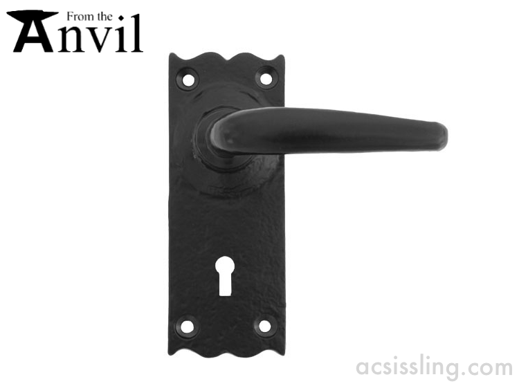 From The Anvil 33319 Oak Lever Lock 57mm Centres Black 
