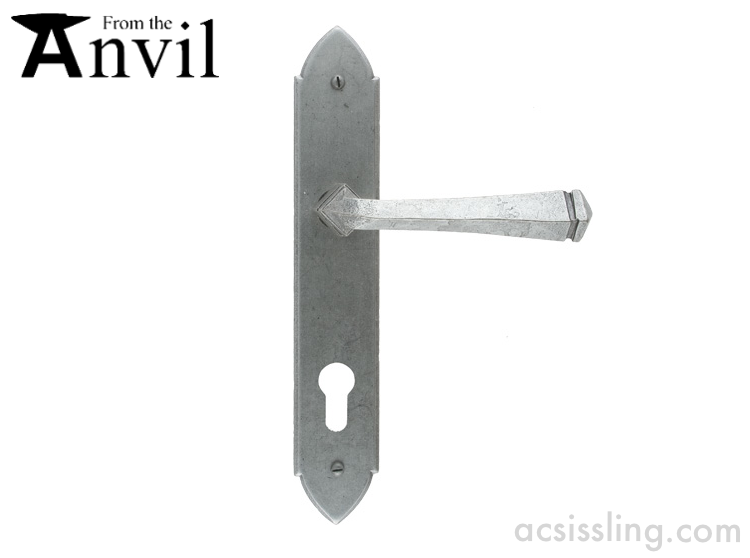 From The Anvil 33604 Gothic Espagnolette Lock 92mm centre Pewter 