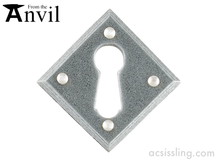 From The Anvil 33613 Diamond Escutcheon Pewter 