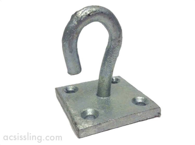 511 Chain Hook On Plate 50x50mm Galvanised 