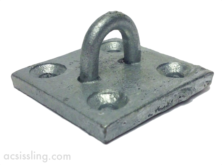 512 Chain Staple On Plate 50x50mm Galvanised 