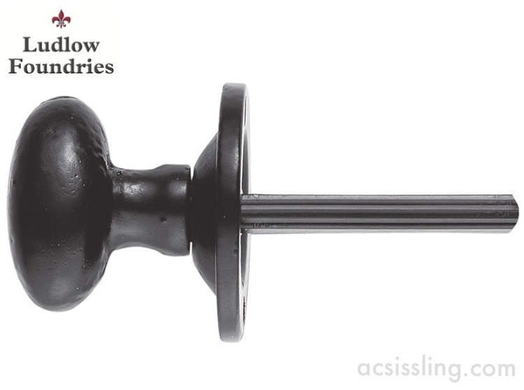 Ludlow Foundries AA33BA Splined Thumb Turn for Rack Bolt Black Antique 