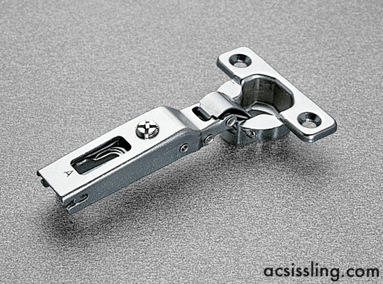 SALICE C4A7A99 Full O/Lay Sprung Hinge Hinge 0mm Crank 26mm Cup 94d Opening 