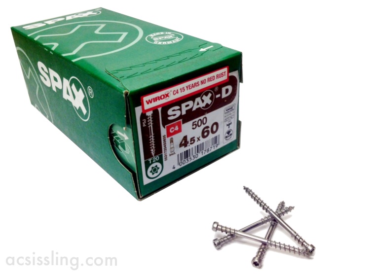 SPAX DECK SCREW CSK Torx Wirox 4.5 X 60mm
