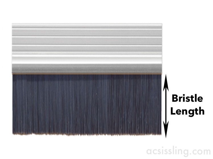 EXITEX Brush Draught Strips 2134mm Lengths  