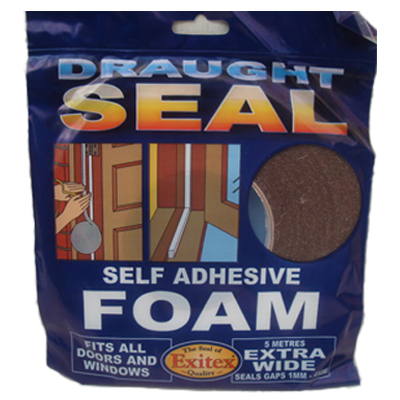 Exitex Self Adhesive Foam White 5m Roll  