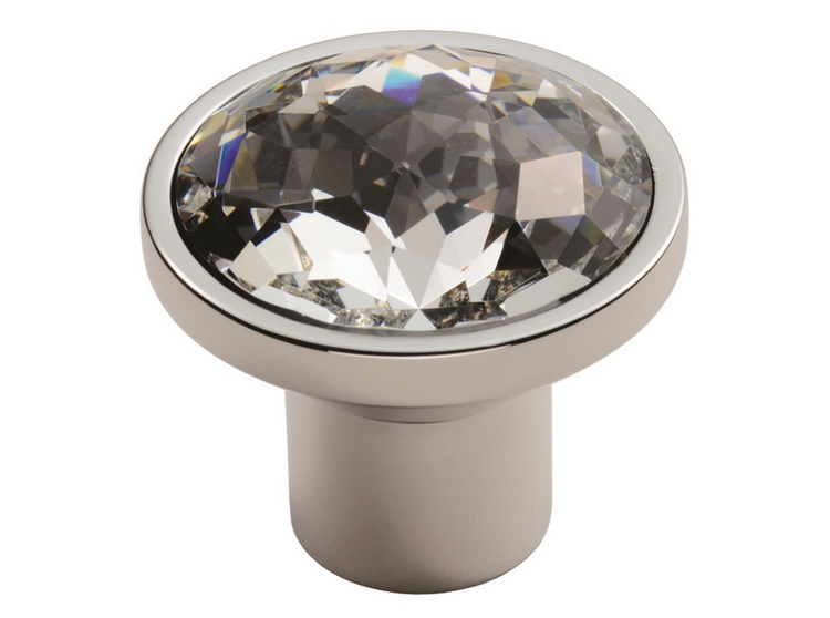 Fingertip FTD770 Round Facetted Crystal Cabinet Knobs 
