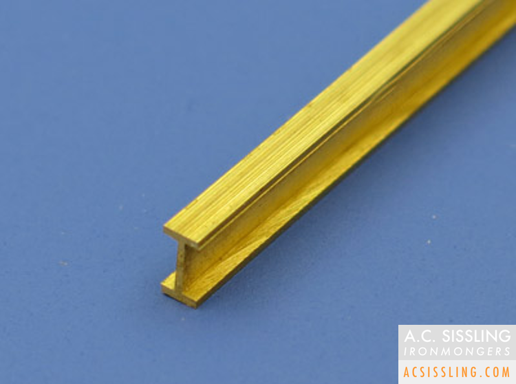 Albion Alloys IB Metric Brass I-Beam 305mm Lengths 