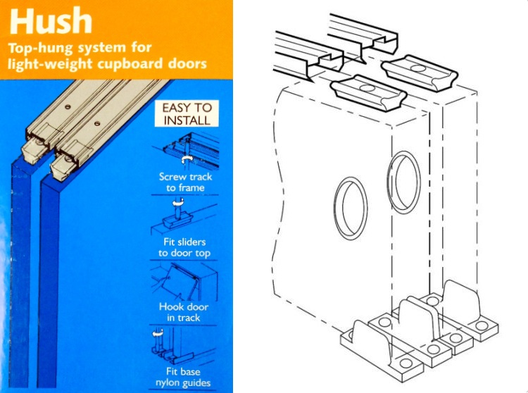 Coburn HUSH Cupboard Sliding Door Kits 9kg Top Hung System 