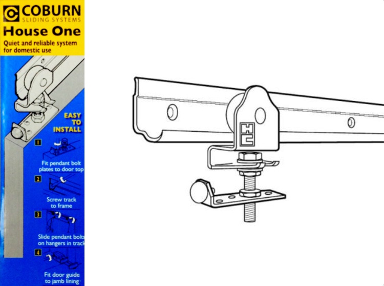 Coburn HOUSE ONE Sliding Door Kits 45kg Top Hung System 