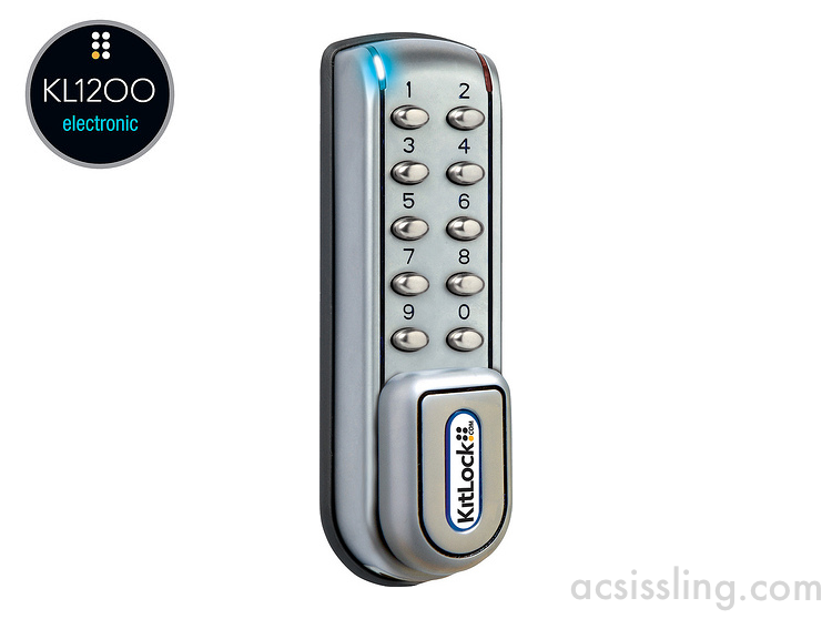 KL1200 Heavy Duty Vertical Locker Lock Silver Grey 