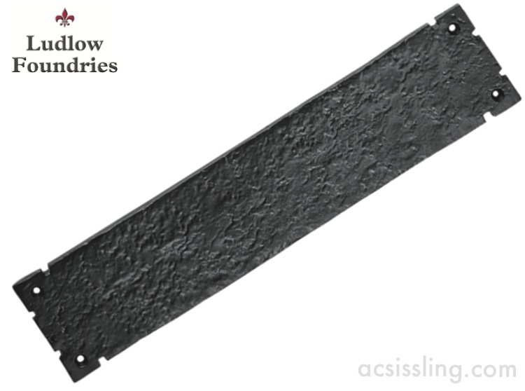 Ludlow Foundries LF55101 Textured Finger Plate Black Antique 