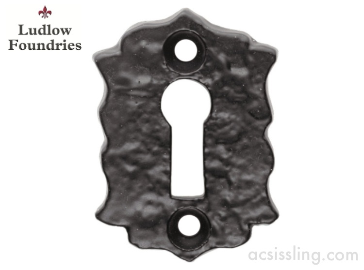 Ludlow Foundries LF5531 Floral Escutcheon Black Antique 