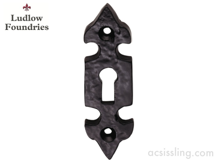 Ludlow Foundries LF5532 Fleur De Lys Escutcheon Black Antique 