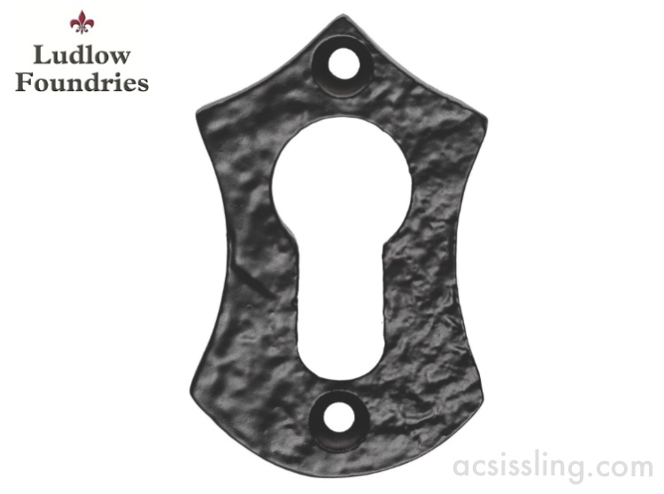 Ludlow Foundries LF5533Y Euro Shield Escutcheon Black Antique 