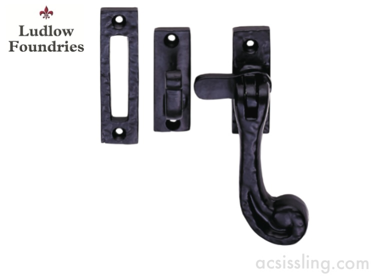 Ludlow Foundries LF5537 Casement Fastener Black Antique 