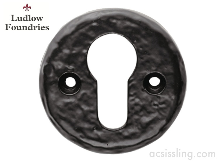 Ludlow Foundries LF5539 Euro Escutcheon Black Antique 