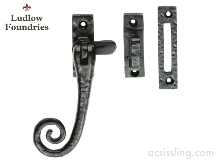 Ludlow Foundries LF5542 Curly Tail Fastener Black Antique 