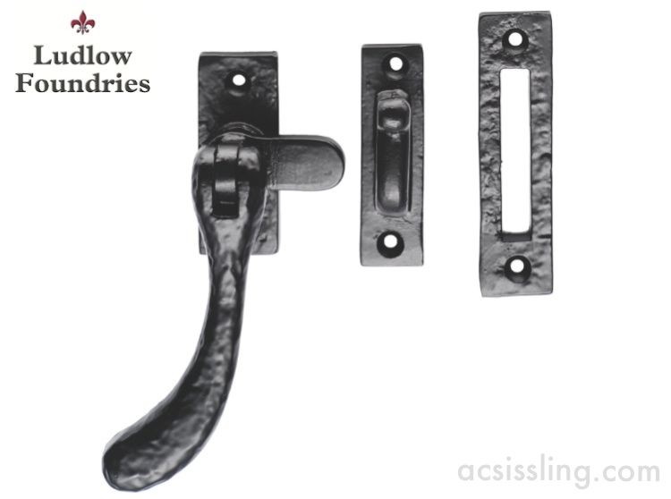 Ludlow Foundries Bulb End Casement Fastener Black Antique 