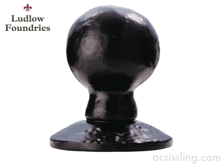 Ludlow Foundries LF5594 Ball Mortice Knob Unsprung Black Antique 