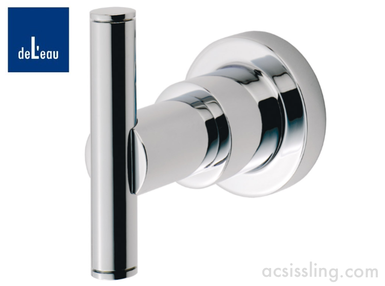 DeLeau LV02CP Mezzo Robe Hook Polished Chrome 