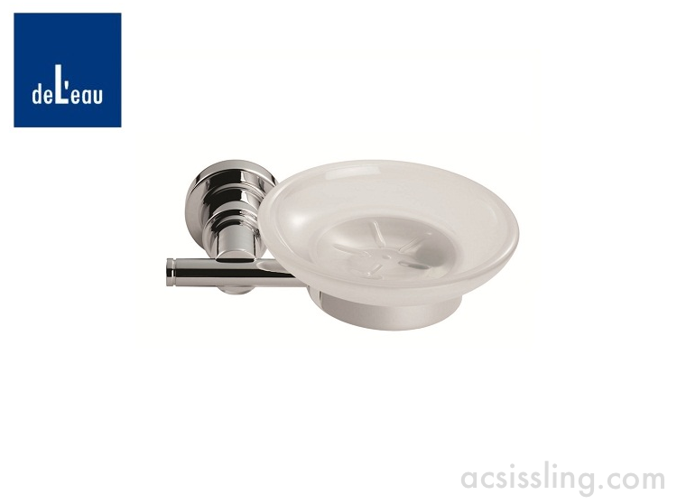 DeLeau LV13CP Mezzo Soap Dish Polished Chrome 