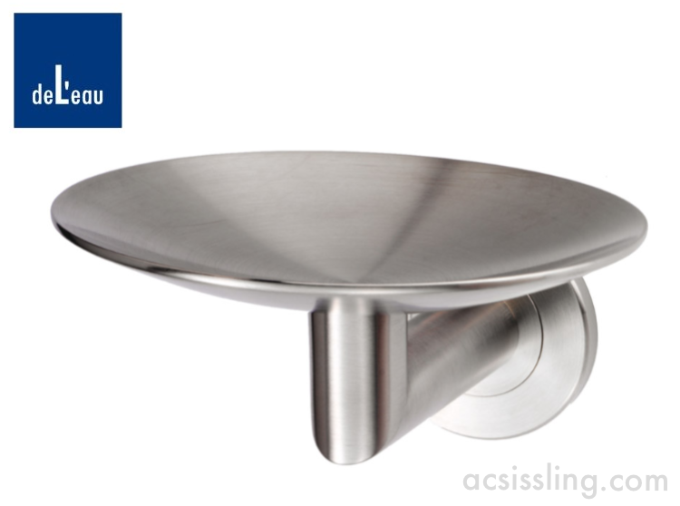 DeLeau LX13SS Stainless Soap Dish Satin Stainless Steel 