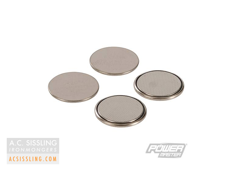 PowerMaster CR2016 Lithium Button Cells 4 Pack 