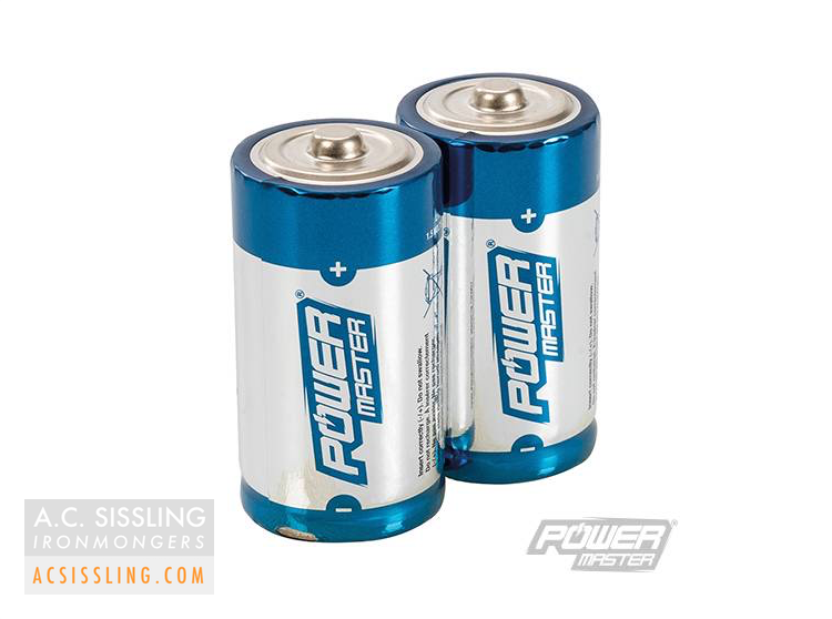 PowerMaster C-Size LR14 Super Alkaline Batteries 2 Pack 