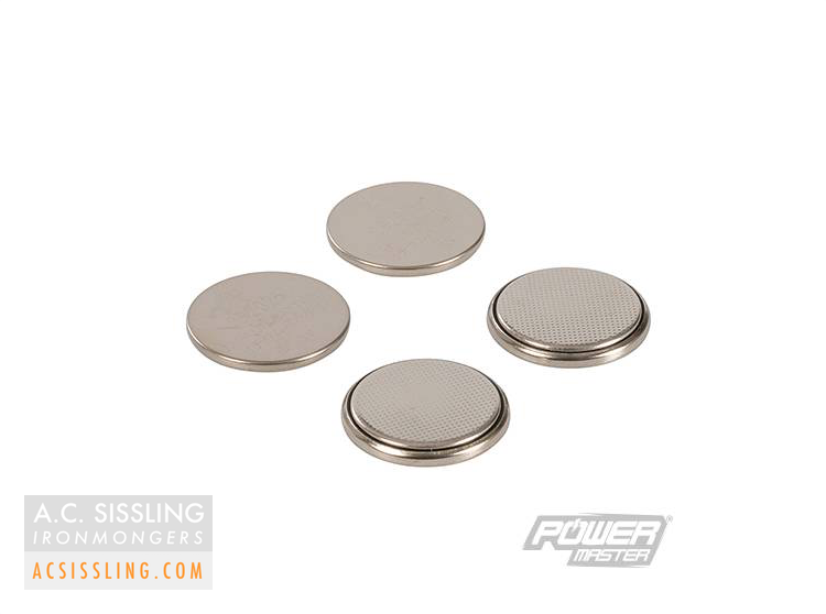 PowerMaster CR2025 Lithium Button Cells 4 Pack 