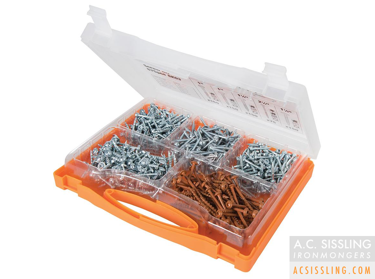 Triton SK03 Pocket-Hole Screw Assortment Set (675 Pieces) 