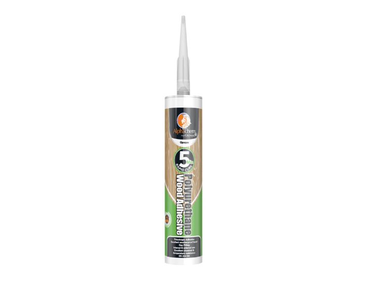Alphachem PU 5-Minute Wood Gel Adhesive Polyurethane Opaque 300ml Cartridge 